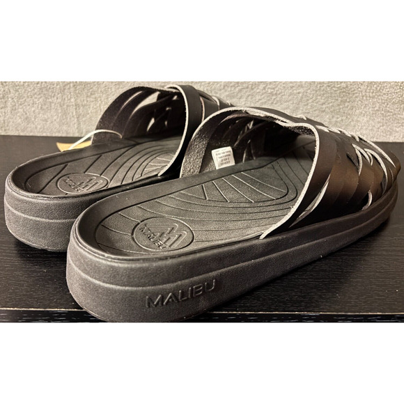 MALIBU SANDALS Zuma EVO Vegan Leather Black Men's Size 13 Sandals - Picture 7 of 9